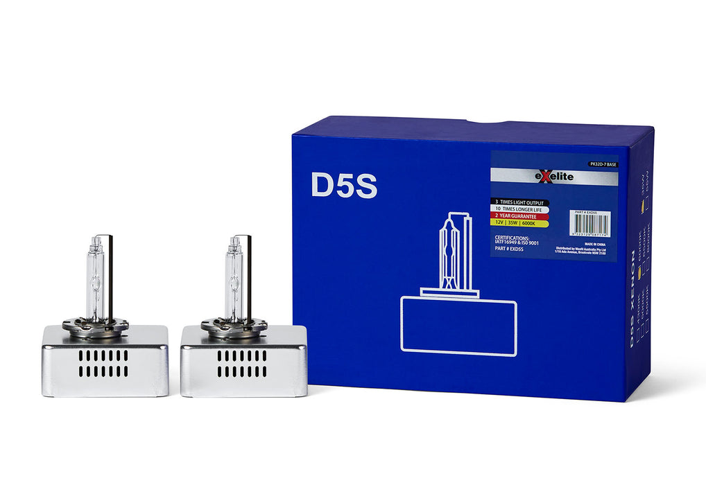 Exelite D5S HID 35W 6000K Xenon Globe (Pack of 2)