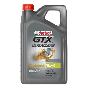 Castrol GTX UltraClean 10W30 Engine Oil - 5 Litre