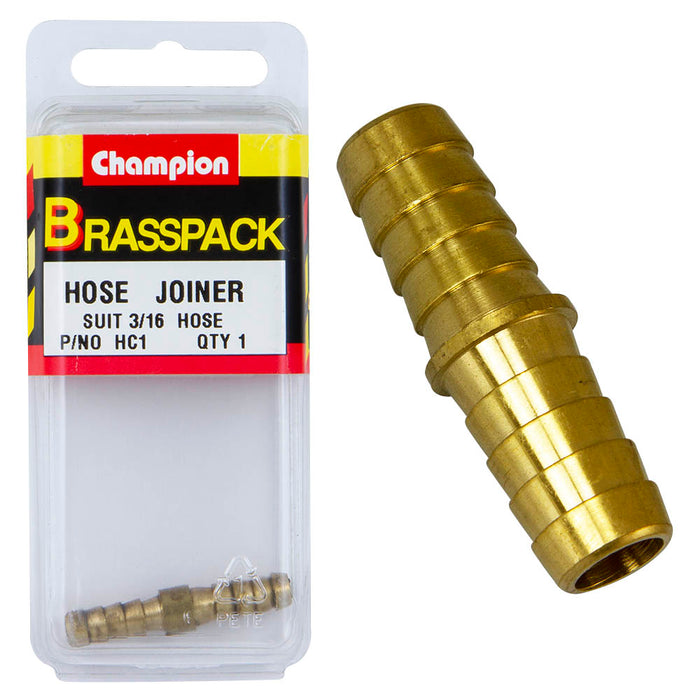 Champion Brass Joiner [3/16" Hose] - HC1