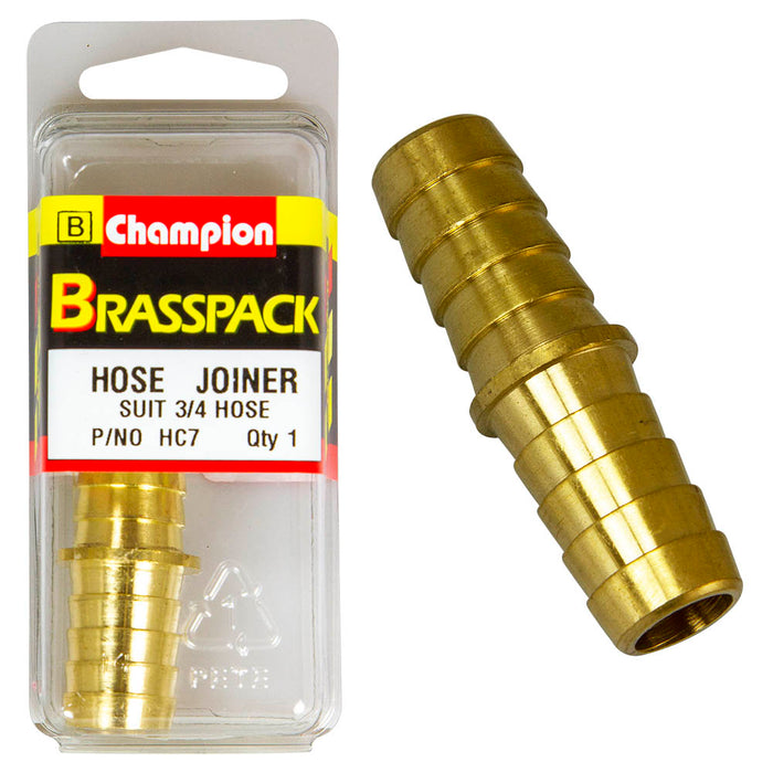 Champion Brass Straight Hose Joiner [3/4" Hose] - HC7