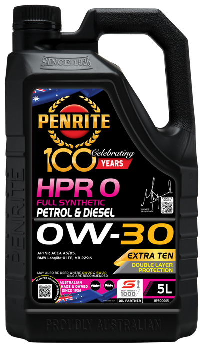 Penrite HPR 0 0W-30 Engine Oil - 5 Litre