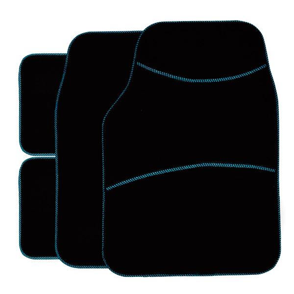 Impact Sport Floor Mats Black/Blue (Set of 4)
