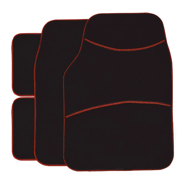 Impact Sport Floor Mats Black/Red (Set of 4)