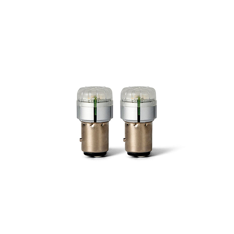 Exelite LED Bayonet Globe [12V 21W/5W BAZ15D 6000K] (Pack of 2)