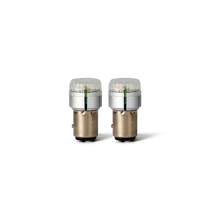 Exelite LED Bayonet Globe [12V 21W/5W BAZ15D 6000K] (Pack of 2)