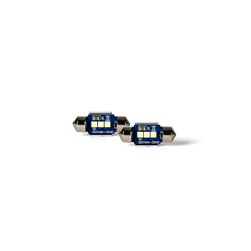 Exelite LED Festoon Globe [12V 10W SV8.5 T11 31mm 6500K] (Pack of 2)