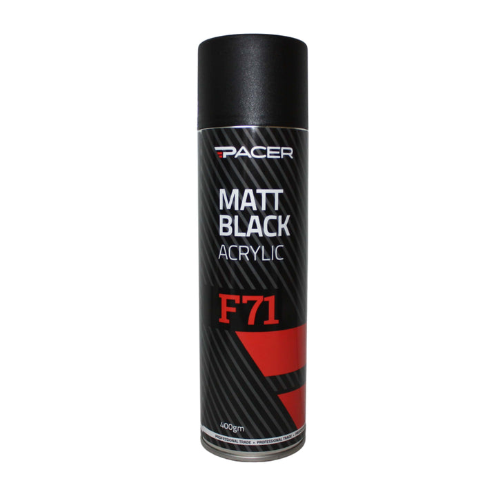 Pacer F71 Acrylic Matt Black - 400g Aerosol