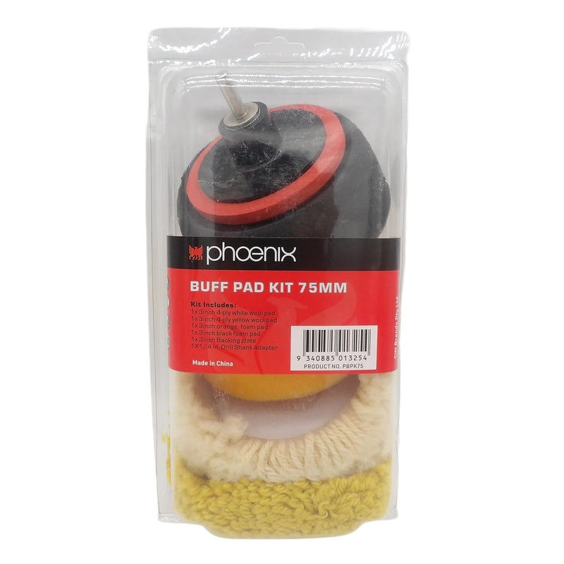 Phoenix 75mm Buff Pad Kit