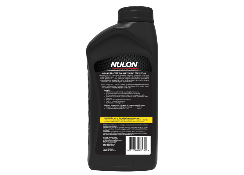 Nulon X-Protect 15W-40 Engine Oil - 1 Litre