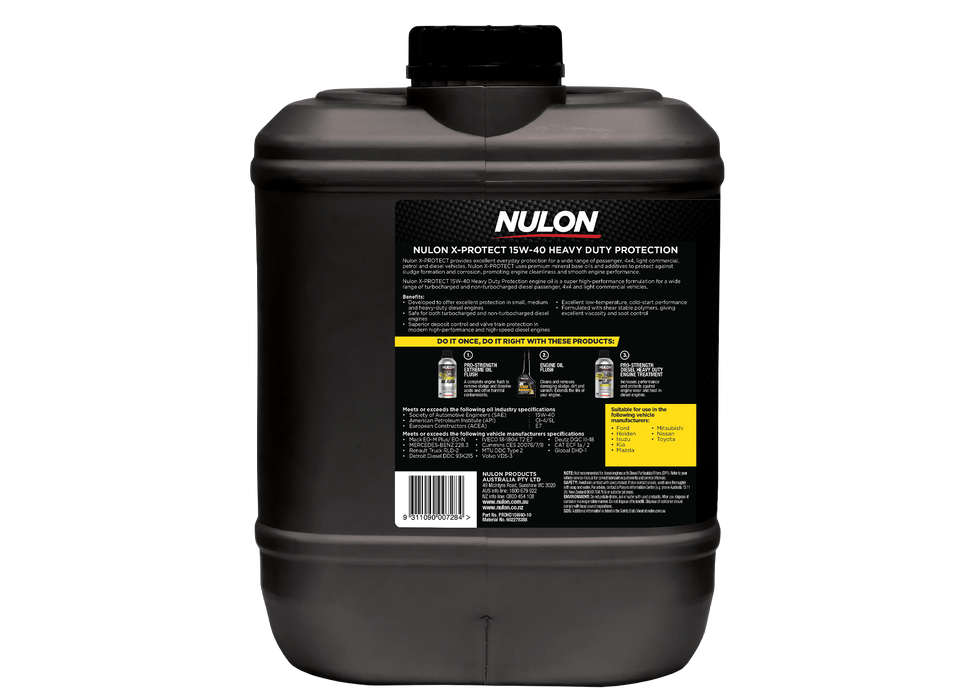 Nulon X-Protect 15W40 Heavy Duty Protection Engine Oil - 10 Litre