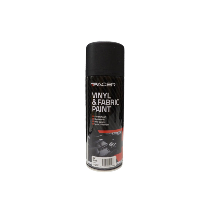 Pacer Vinyl & Fabric Paint - Matt Black 312g