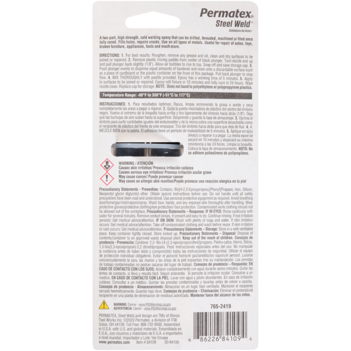 Permatex Steel Weld (25ml) - 84109
