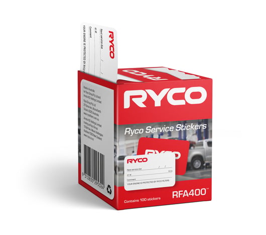 Ryco Service Stickers (Pack of 100) - RFA400
