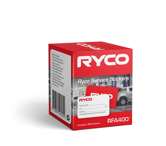 Ryco Service Stickers (Pack of 100) - RFA400