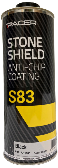 Pacer S83 Stone Shield (Black) - 1 Litre