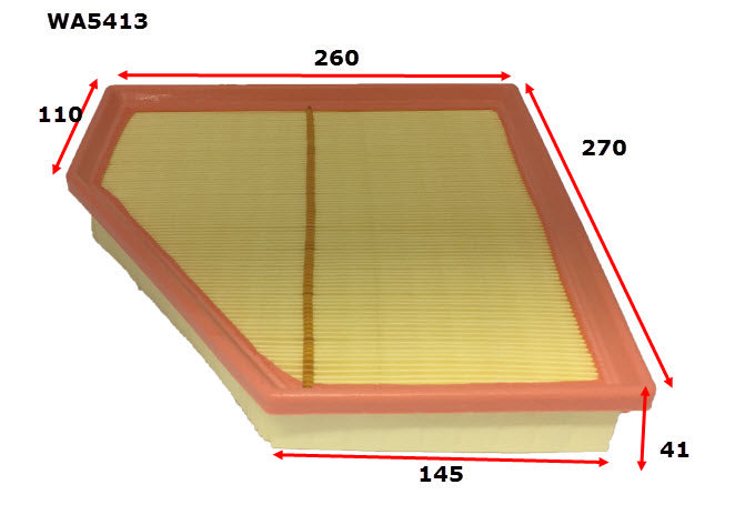Wesfil Air Filter - WA5413 (A1938)