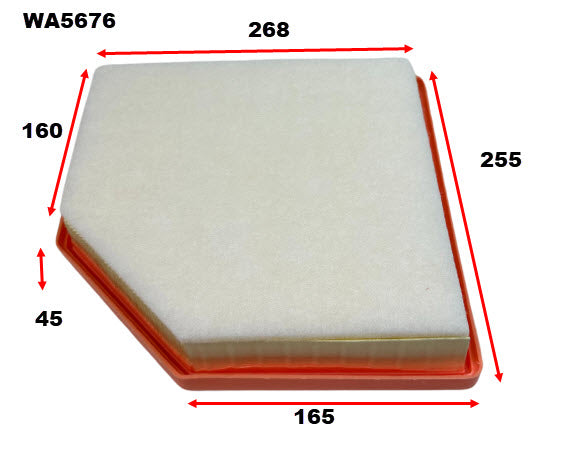 Wesfil Air Filter - WA5676 (A2114)