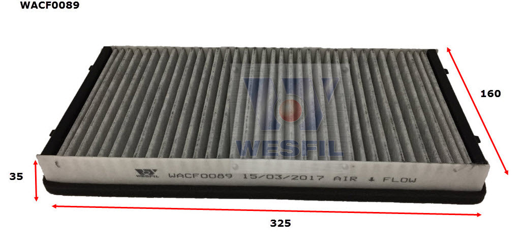 Wesfil Cabin / Pollen Filter - WACF0089 (RCA392MS)