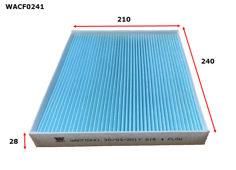 Wesfil Cabin / Pollen Filter - WACF0241 (RCA381P)