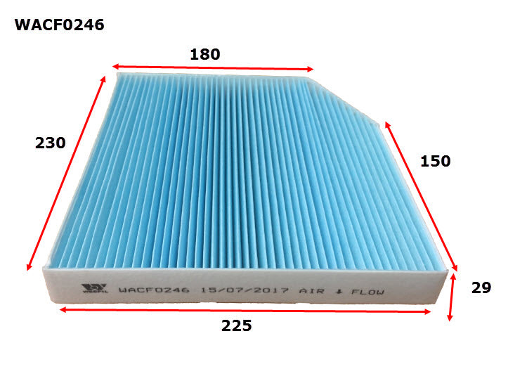 Wesfil Cabin / Pollen Filter - WACF0246 (RCA377P)