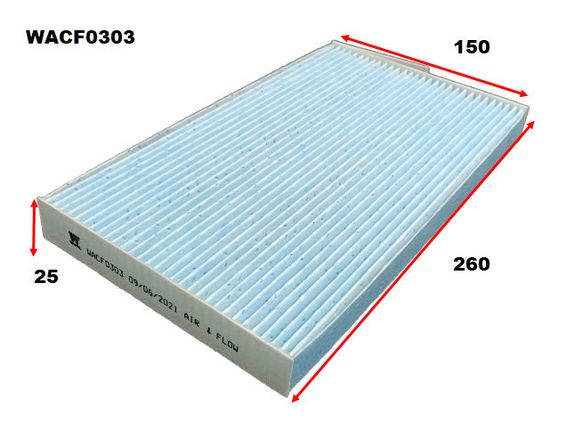 Wesfil Cabin / Pollen Filter - WACF0303 (RCA416P)