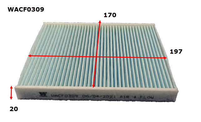 Wesfil Cabin / Pollen Filter - WACF0309