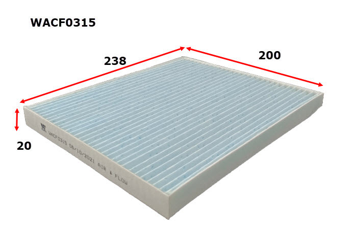 Wesfil Cabin / Pollen Filter - WACF0315