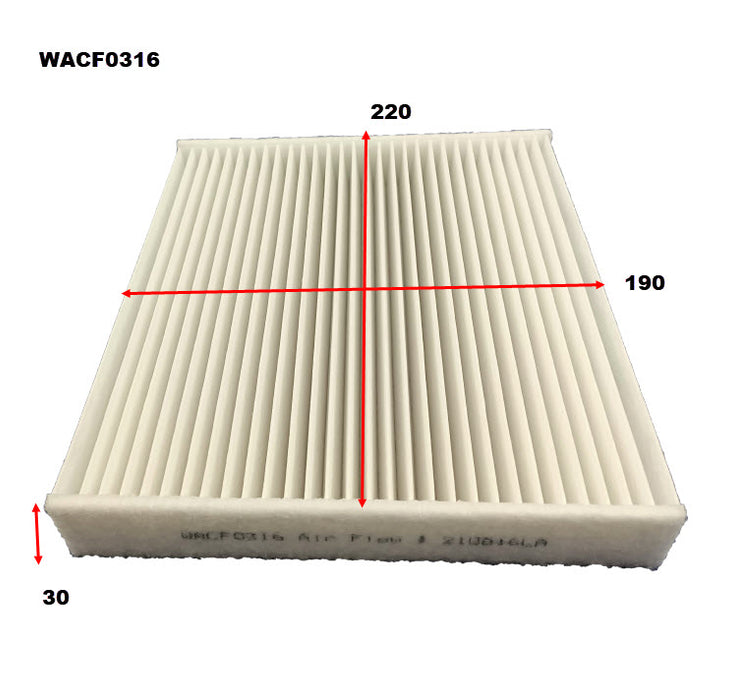 Wesfil Cabin / Pollen Filter - WACF0316 (RCA423M)