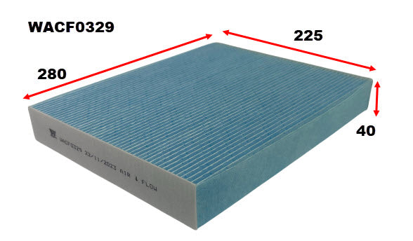 Wesfil Cabin / Pollen Filter - WACF0329 (RCA460M)