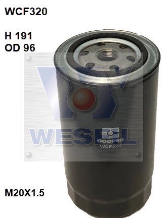 Wesfil Diesel Fuel Filter - WCF320 (Z1010)