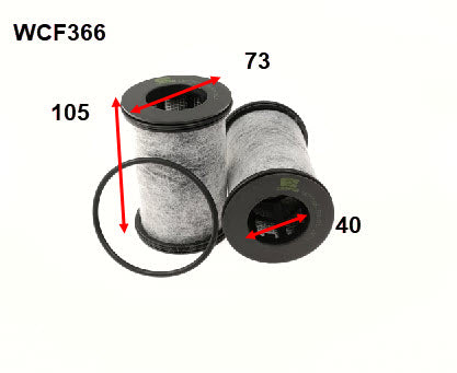 Wesfil Crankcase Ventilation Filter - WCF366 (Suits Provent 150 / RCC150F)
