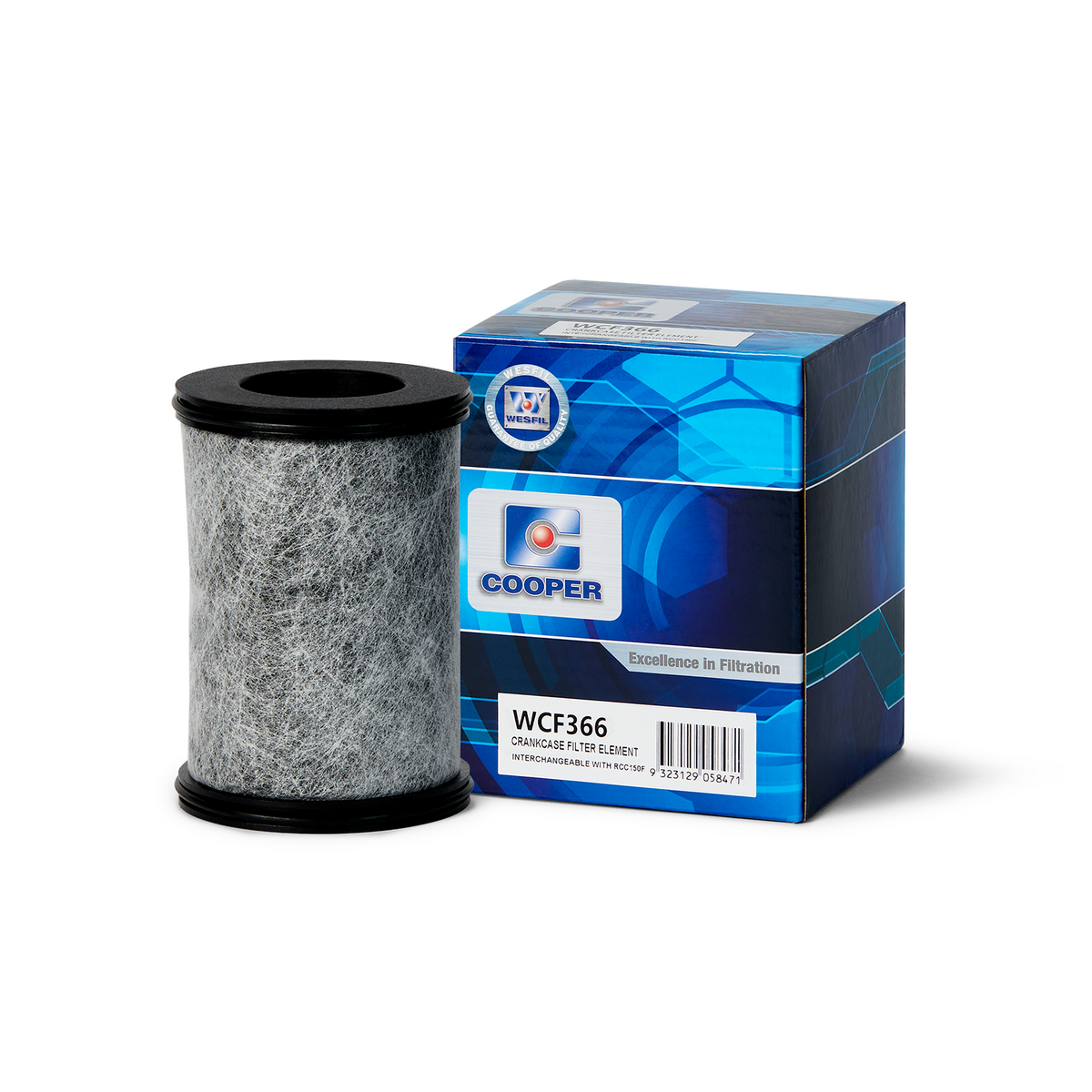 Wesfil Crankcase Ventilation Filter - WCF366 (Suits Provent 150 / RCC1 ...