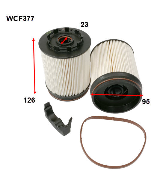 Wesfil Diesel Fuel Filter - WCF377 (R2880P)