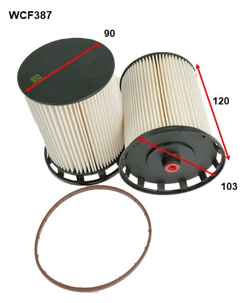 Wesfil Diesel Fuel Filter - WCF387 (R2879P)