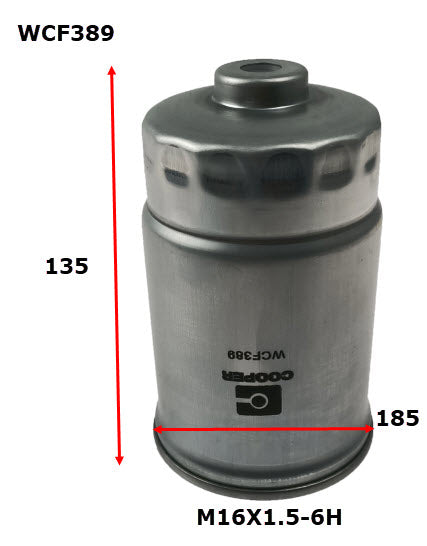 Wesfil Fuel Filter - WCF389 (Z1117)
