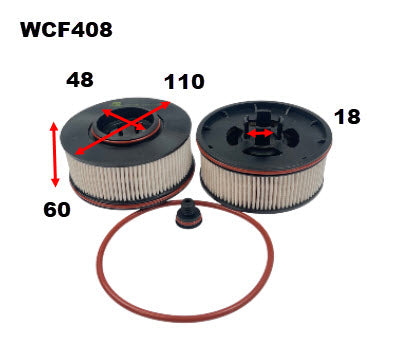 Wesfil Diesel Fuel Filter - WCF408 (R2905P)