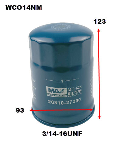 Wesfil Oil Filter - WCO14NM