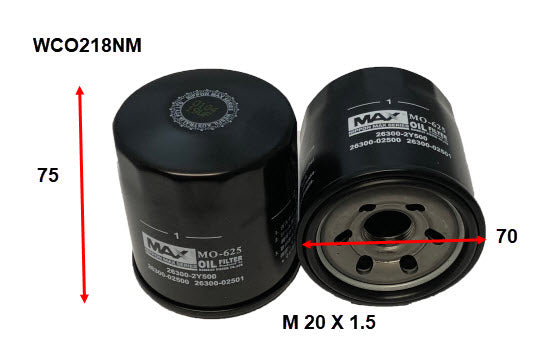 Wesfil Oil Filter - WCO218NM