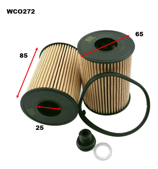Wesfil Oil Filter - WCO272 (R2952P)
