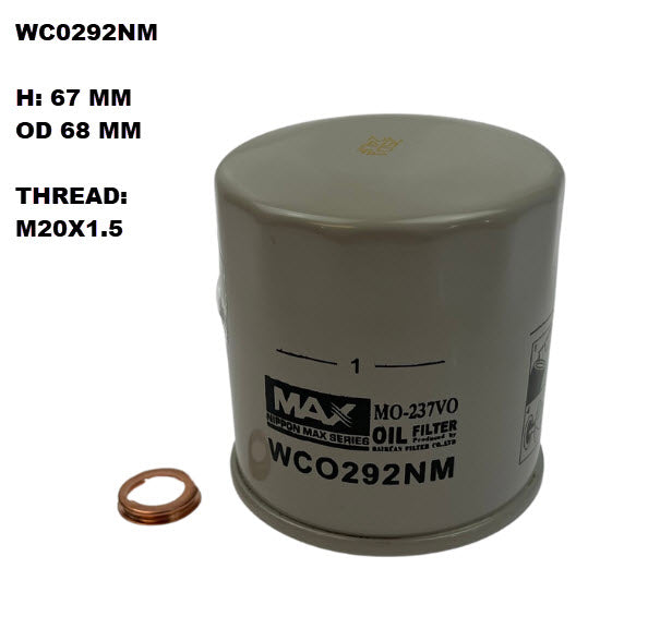 Wesfil Oil Filter - WCO292NM (Z1215)