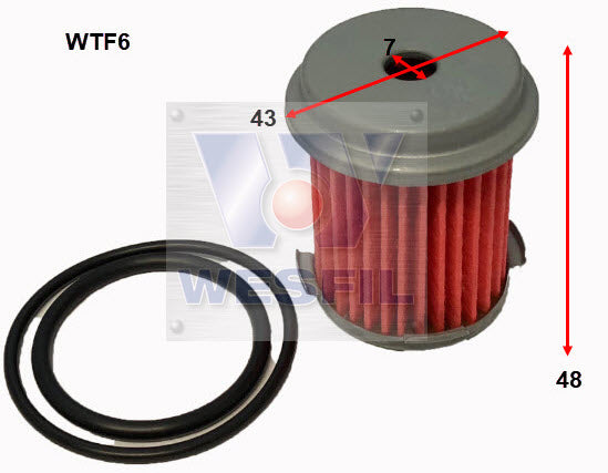 Wesfil Transmission Oil Filter - WTF6 (RTK233)
