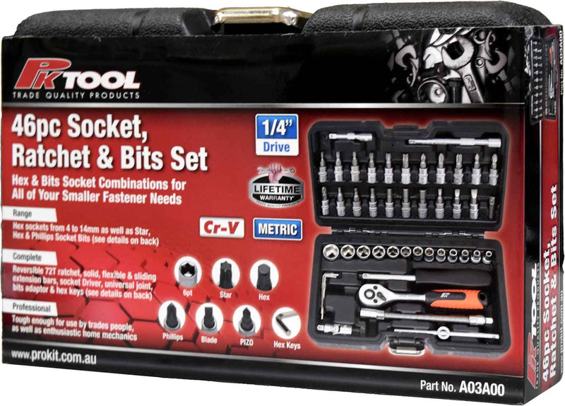 46 Piece Socket & Bits Set - A03A00