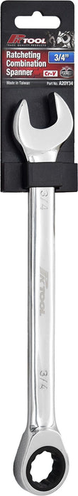 One Way Ratcheting Combination Spanner - 3/4" - A20Y34