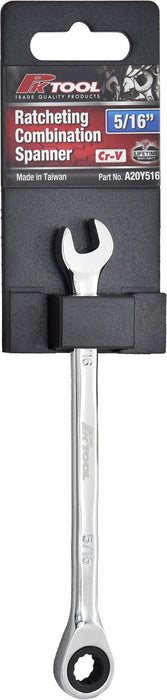 One Way Ratcheting Combination Spanner - 5/16" - A20Y516
