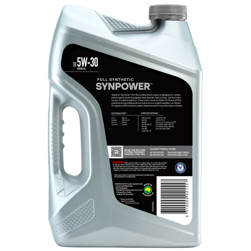 Valvoline Synpower 5W30 Engine Oil - 6 Litre