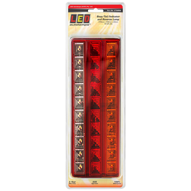 LED Autolamps Rear Combination LED Lamp - Stop/Tail/Indicator/Reverse - 275ARW