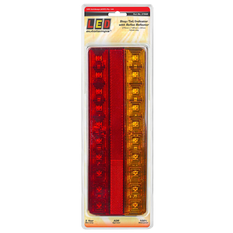 LED Autolamps Rear Combination LED Lamp with Inbuilt Reflector - Stop/Tail/Indicator - 275AR