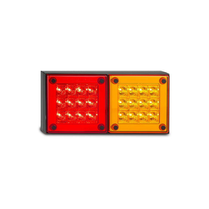 LED Autolamps Rear Combination LED Lamp Mini Jumbo Twin Assembly - Stop/Tail/Indicator
