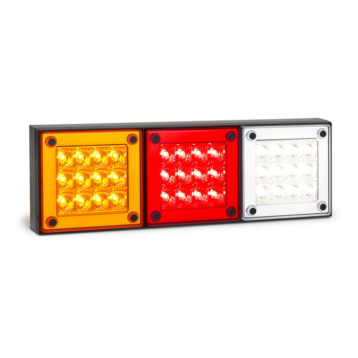 LED Autolamps Rear Combination LED Lamp Mini Jumbo - Stop/Tail/Indicator/Reverse - 280ARWM