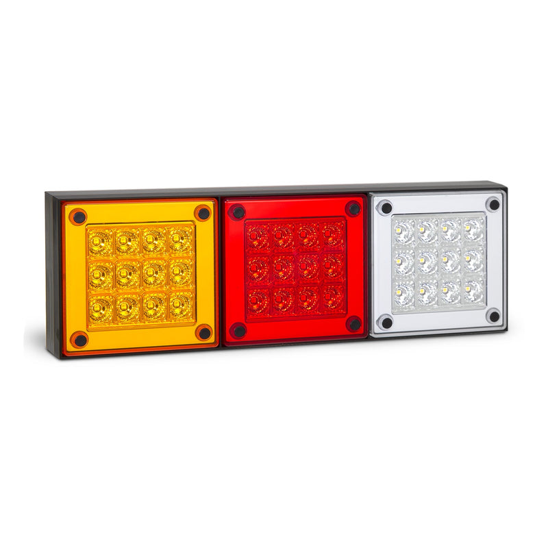 LED Autolamps Rear Combination LED Lamp Mini Jumbo - Stop/Tail/Indicator/Reverse - 280ARWM